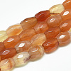 Natural Red Agate Beads Strands G-S357-A09-1