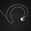 304 Stainless Steel Enamel Yin Yang Pendant Necklaces for Women LS-VV9279-1-1