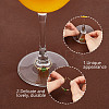 28Pcs 14 Colors Bicone Glass Wine Glass Charms AJEW-HY00011-4