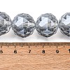 Transparent Electroplate Glass Beads Strands EGLA-N002-34G-F03-2