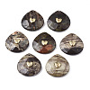 Natural Ocean Jasper Pendant Rhinestone Settings G-N326-131-07-1