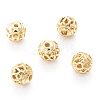 Alloy Hollow Beads PALLOY-P238-G-RS-2