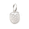 925 Sterling silver Hollow Strawberry Charms STER-D306-02S-1