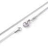 Non-Tarnish 304 Stainless Steel Snake Chains Necklaces NJEW-O058-28P-1
