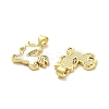 Brass Micro Pave Clear Cubic Zirconia Pendants KK-K365-12A-G-2