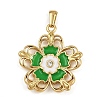 304 Stainless Steel Enamel Pendants LS-STAS-C139-03C-G-1