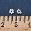 ABS Electroplated Snowflake Plastic Spacer Beads KY-I002-01B-4