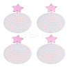 2 Pairs Disco Ball Acrylic Dangle Stud Earrings for Women EJEW-LP0001-53-1