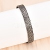 316 Surgical Stainless Steel Cuff Bangles BJEW-C125-07AS-1