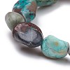 Natural Chrysocolla Stretch Beaded Bracelets BJEW-K213-C08-3