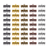 125Pcs 5 Style Tibetan Style Alloy Chandelier Component Links FIND-PH0025-32-6