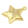 Cross Theme Real 18K Gold Plated Brass Micro Pave Clear Cubic Zirconia Pendants LS-KK-L219-06G-05-2