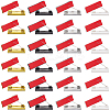 50Pcs 5 Colors Plastic Adhesive Back Bar Pins with Iron Pins for ID Nametags and Crafting JEWB-SC0001-65-5