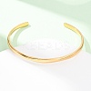 304 Stainless Steel Cuff Bangles for Women BJEW-Z146-05G-4