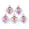 Glow in the Dark Luminous Glass Pendants GLAA-YWC0001-01A-2