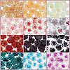 240Pcs 12 Style Camellia Transparent Resin Cabochons MRMJ-OC0003-41-4