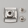 201 Stainless Steel Snap Button STAS-WH0027-25P-1