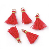 Polycotton(Polyester Cotton) Tassel Pendant Decorations FIND-S281-17-1