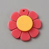 Opaque Resin Pendants RESI-WH0029-46B-06-1