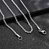 Tarnish Resistant 304 Stainless Steel Rope Chain Necklaces LS-STAS-S029-01-7