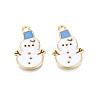 Rack Plating Alloy Enamel Pendants X-ENAM-N055-165-2