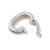 Rhodium Plated 925 Sterling Silver Twister Clasps LS-STER-E056-026P-A-2