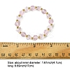 Butterfly & Faceted Round Glass Beaded Stretch Bracelets for Women BJEW-FS00002-2