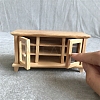 1:12 Dollhouse DIY Miniature Furniture Wood Color/White Double Door TV Cabinet Storage PW-WG88539-02-1