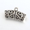DIY Scarf Pendant Tibetan Style Alloy Tube Bails PALLOY-J504-06AS-1