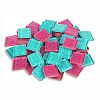 Square Transparent Glass Cabochons GLAA-TAC0007-18B-05-1