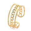 Ion Plating(IP) 304 Stainless Steel Finger Rings X-RJEW-L102-07G-3