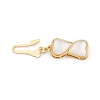 Brass Micro Pave Clear Cubic Zirconia Box Clasps LS-KK-U051-01G-03-3