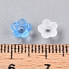Frosted Transparent Acrylic Beads OACR-N137-72J-4
