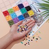 105G 15 Colors Handmade Polymer Clay Beads CLAY-YW0001-43-8