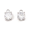 Brass Micro Pave Cubic Zirconia Pendants KK-D382-04P-02-1
