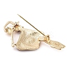Zinc Alloy Crystal Rhinestone Brooches JEWB-I031-08B-3