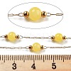 Handmade Round Dyed Natural Malaysia Jade Beaded Chains CHS-P019-08G-D-2