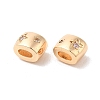 Brass Micro Pave Cubic Zirconia Beads KK-Q773-02G-01-2
