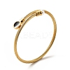304 Stainless Steel Twist Rope Cuff Bangle BJEW-P283-18E-3