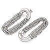 304 Stainless Steel Tassel Chain Stud Earrings for Women EJEW-U023-07P-3