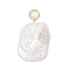 Natural Cultured Freshwater Pearl Pendants PALLOY-JF04281-2
