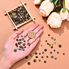 200Pcs 20 Styles Tibetan Style Alloy Flower Bead Caps TIBE-YW0001-87-4
