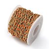 304 Stainless Steel Enamel Link Chains CHS-U003-01G-11-3
