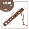 2Pcs 30CM Flat Suede Cord WCOR-FH0001-01-2