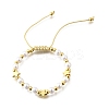 ABS Imitation Pearl Beads Braided Bead Bracelets for Women BJEW-D317-09A-G-4
