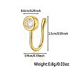925 Sterling Silver Pave Clear Cubic Zirconia Flat Round Nose Rings MA2524-7-1