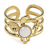 Natural White Jade Finger Rings RJEW-U027-07G-05-2