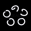 Spray Painted Iron Open Jump Rings IFIN-T017-04C-20-1