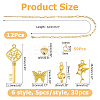 316L Surgical Stainless Steel Flat Paperclip Chains & Alloy Pendants & 304 Stainless Steel Jump Rings & Chain Extenders Kit SJEW-HS00003-2