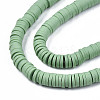 Handmade Polymer Clay Beads Strands CLAY-R089-6mm-050-2